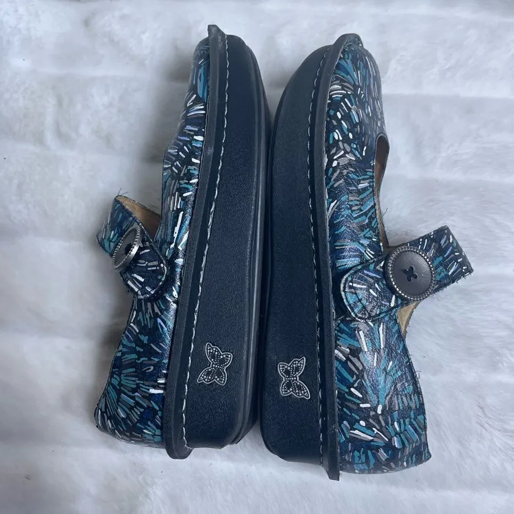Alegria Paloma multi shades of blue,gray,white & black Mary Jane EUR Siz…